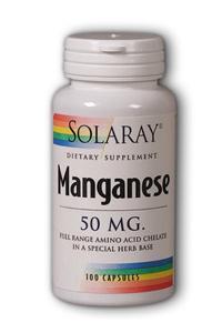 Manganese 100ct 50mg from Solaray