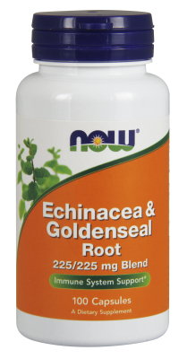 NOW: Echinacea and Goldenseal Root 225mg/225mg 100 CAPS