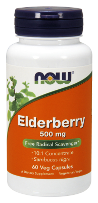 NOW: Elderberry Extract 500mg 60 VCAPS