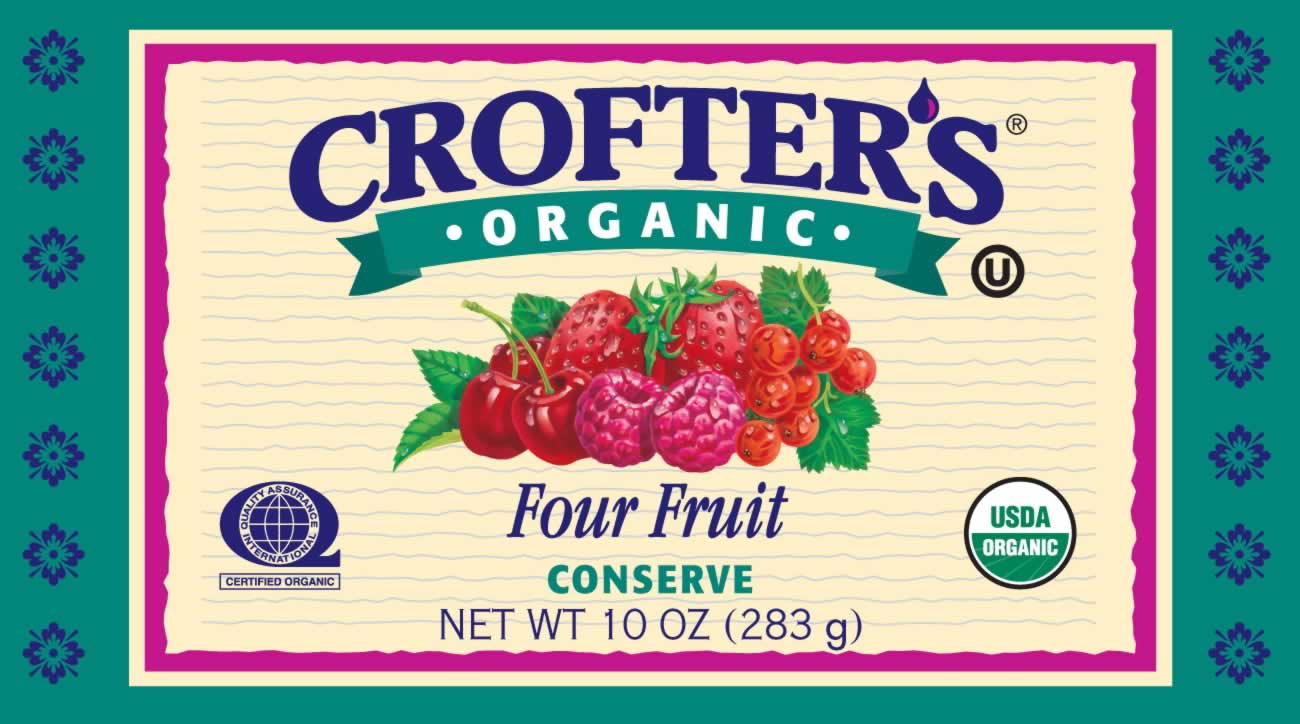 CONSERVES,OG,FOUR FRUIT Case of 12 / 10 OZ from Crofters