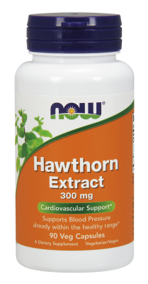 NOW: HAWTHORN EXTRACT 1.8% STD 300MG 90 VCAPS