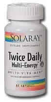 Twice Daily Multi Energy 60ct from Solaray