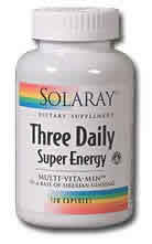 Three Daily Super Energy 120ct from Solaray