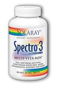 Spectro 3 - Three Daily Tablet 90ct from Solaray