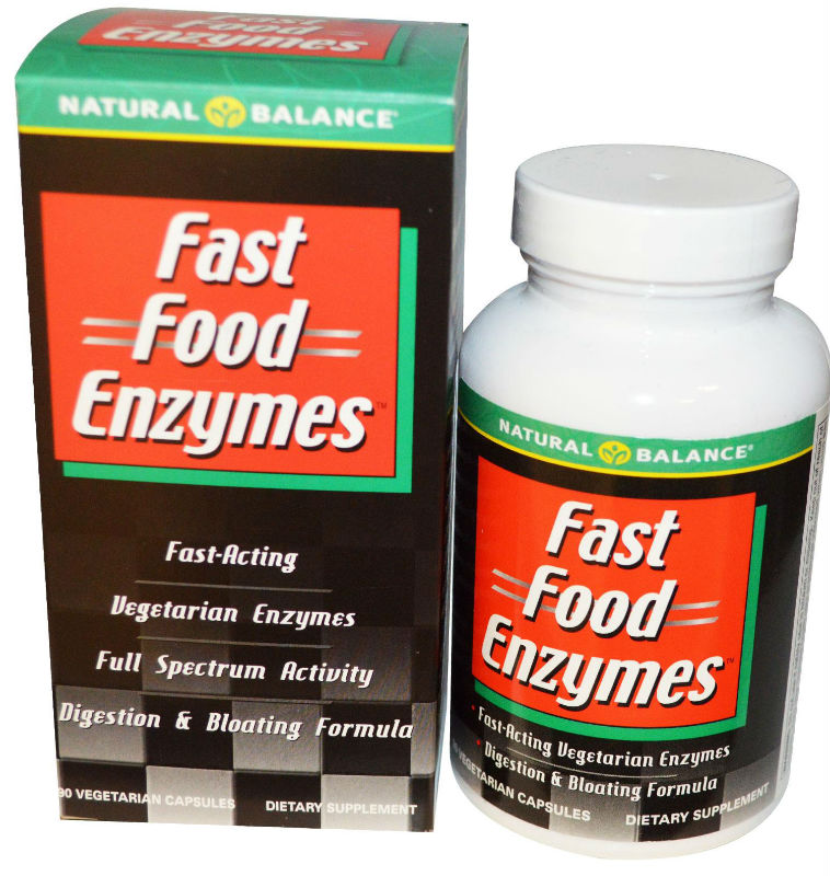 Natural Balance: Fast Food Enzymes 90 Vegetarian Caps