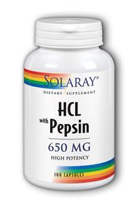High Potency HCl with Pepsin 100ct from Solaray