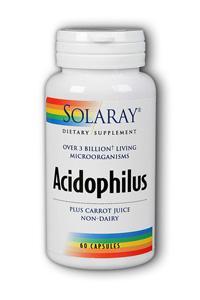 Acidophilus plus carrot juice 60ct 3bil from Solaray