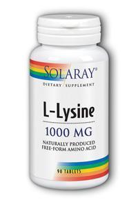Free-Form L-Lysine 90ct 1000mg from Solaray