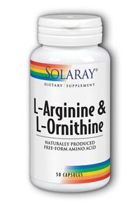Free-Form L-Arginine and L-Ornithine 50ct from Solaray