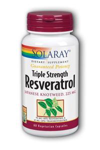 Solaray: Triple Strength Resveratrol 60 Vegetarian Capsules