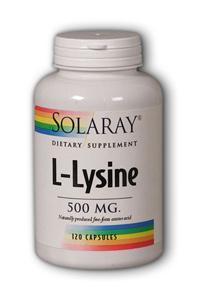 Free-Form L-Lysine 120ct 500mg from Solaray
