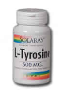 Free-Form L-Tyrosine 100ct 500mg from Solaray
