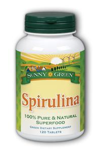 Spirulina 120ct 500mg from Sunny Green