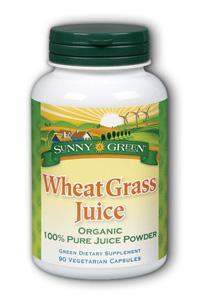 Wheat Grass Juice Capsules 90ct 500mg from Sunny Green