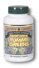 Yummy Greens Sour Apple 120ct from Sunny Green