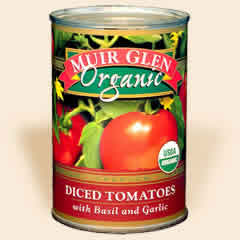 Muir Glen: Diced tom,og,basil&garlic 14.5 OZ