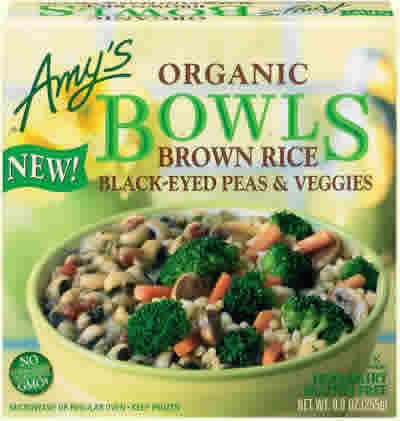 BOWL ORGANIC BROWN RICE & BLACK-EYED PEAS AND VEGGIES Case of 12 / 9 OZ from AMY'S