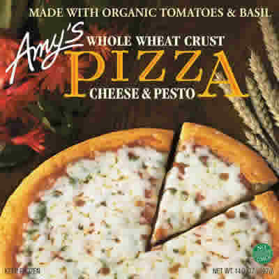 PIZZA ORGANIC CHEESE & PESTO W/WHOLE WHEAT Case of 8 / 14 OZ from AMY'S