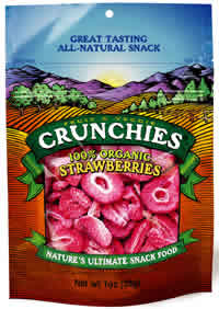 CRUNCHIES,STRAWBERRY Case of 6 / 1 OZ from Blackbird Food Company