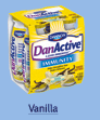 DANACTIVE,PROBIOTIC,VANIL Case of 6 / 4/3.3 OZ from Dannon