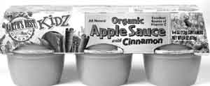 APPLESAUCE CUPS,OG,CINN - 12 / 6/4 OZ from Earths Best (Hain)