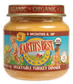 DINNER,OG,VEGGIE TURKEY Case of 24 / 4 OZ from Earths Best (Hain)