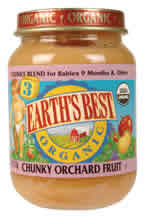 JR,OG,CHNKY ORCHARD FRUIT Case of 24 / 6 OZ from Earths Best (Hain)