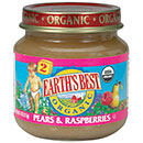Pears & raspberries,og Case of 24 / 4 OZ from Earths Best (Hain)