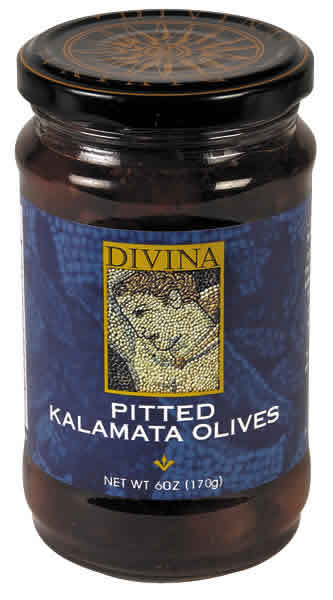 OLIVES,PITTED,KALAMATA Case of 6 / 6 OZ from DIVINA