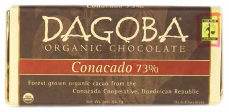 CHOC BAR,OG,CONCD,DRK 73% Case of 12 / 2 OZ from Dagoba Chocolate