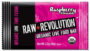 Raw Revolution: Bar,og,raspberry chocolat 2.2 OZ