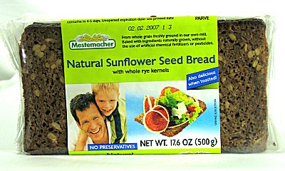 BREAD,SUNFLOWER SEED Case of 12 / 17.6 OZ from Mestemacher Bread