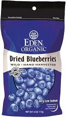 DRIED WILD BLUEBERRIES,OG Case of 15 / 4 OZ from Eden Foods