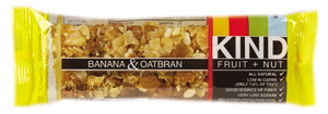 BAR,BANANA & OATBRAN Case of 8 / 1.4 OZ from Kind Bar