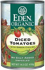 Eden Foods: Tomatoes,og,diced,grn chl 14.5 OZ