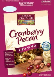 GRANOLA,CRANBERRY PECAN Case of 6 / 15 OZ from Back To Nature (Organic Milling)