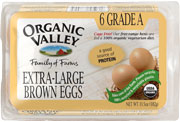 EGGS,OG,GRD A,XLRG,BROWN Case of 12 / 6 PACK from Organic Valley