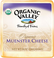 Organic Valley: Muenster,og,red rind 8 OZ