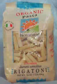 PASTA,OG,RIGATONI Case of 12 / 16 OZ from Bionaturae
