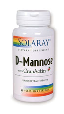 D-mannose with cranactin, 60 caps - 1000mg