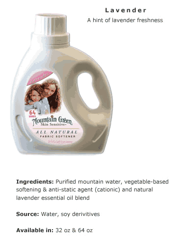 FABRIC SOFTENER - 6 / 64 OZ from Mountain Green