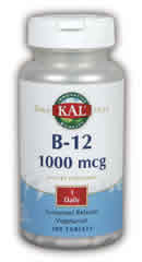 B 12-1000 S.R. 100ct 1000mcg from Kal