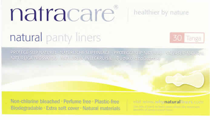 PANTY LINERS,THONG STYLE Case of 1 / 30 CT from Natracare