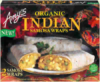 Whole meal organic samosa wraps Case of 12 / 10 OZ from AMY'S