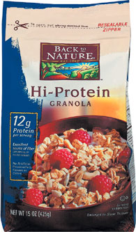 GRANOLA,HIGH PROTEIN Case of 6 / 15 OZ from Back To Nature (Organic Milling)