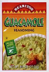 SEASONING GUACAMOLE Case of 18 / .4 OZ from Little Bear Organics