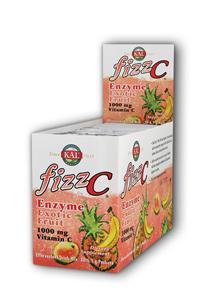 Kal: Fizz C Exotic Fruit Enzymes 30ea x 6oz