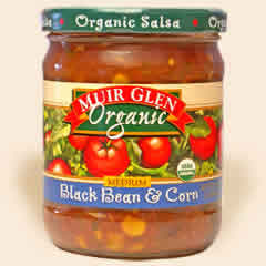 SALSA,OG,BLK BN & CRN,MED Case of 12 / 16 OZ from Muir Glen
