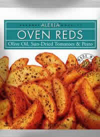 POTATO RED OLIVE OIL,TOMATO AND PESTO
