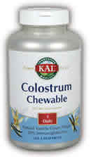 Colostrum Vanilla Cream Chewable 120ct 500mg from Kal